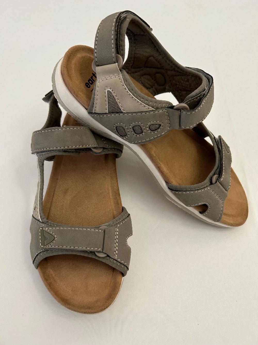 Earth Origins Adjustable Sport Sandals - Skylar Granite Size 7.5W